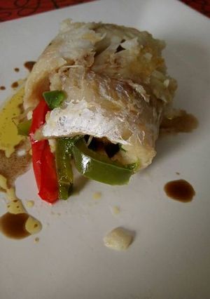 Una foto de Filet de merluza arrollado