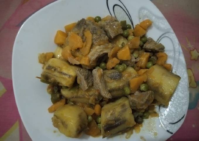 Steps to Prepare Mario Batali Beef Matoke