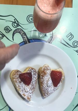 Foto principal de Sorbete de limón y fresas al cava con chispa
