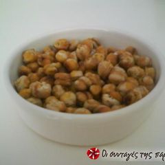 A picture of Crispy roasted chickpeas.