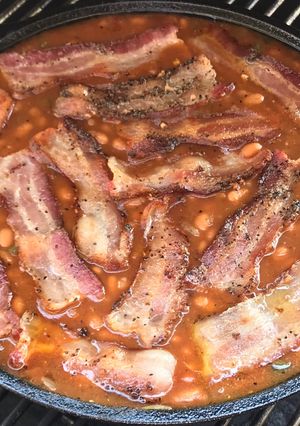 A picture of Smoked BBQ Beans.