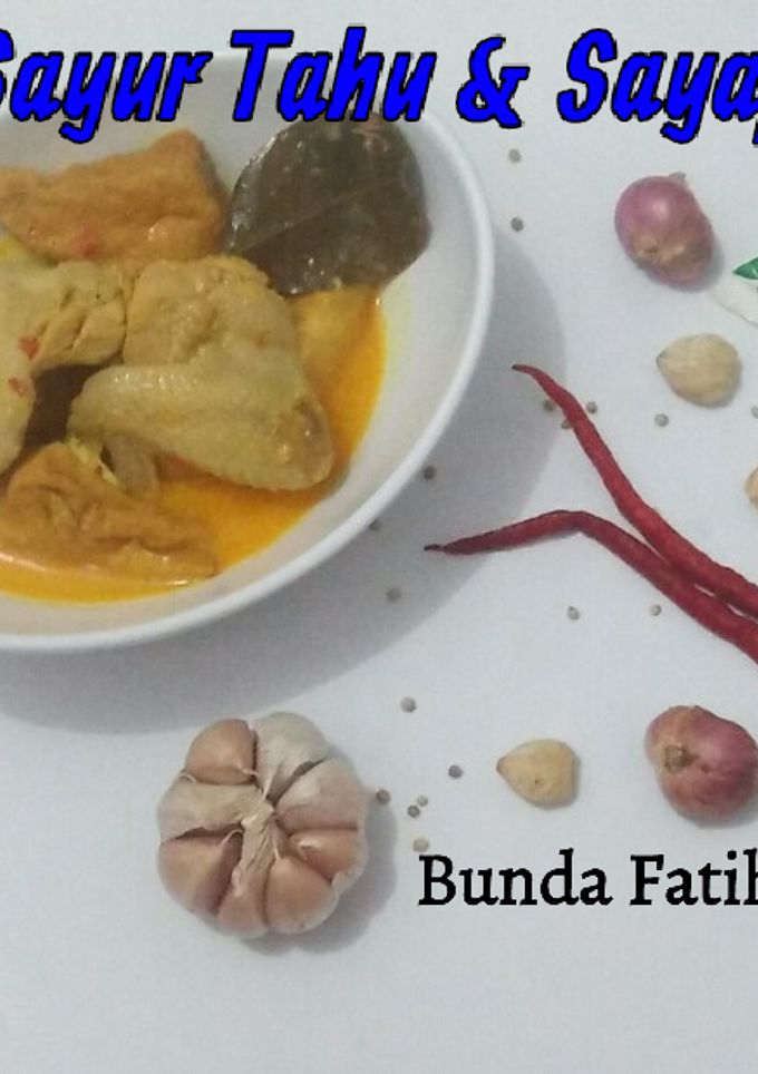 Foto resep Sayur Tahu & Sayap Ayam
