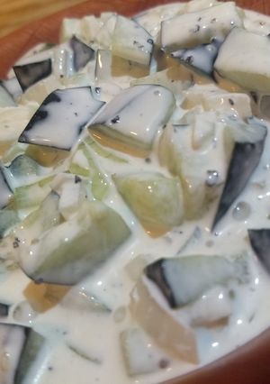 A picture of Creamy Cucumber Salad.