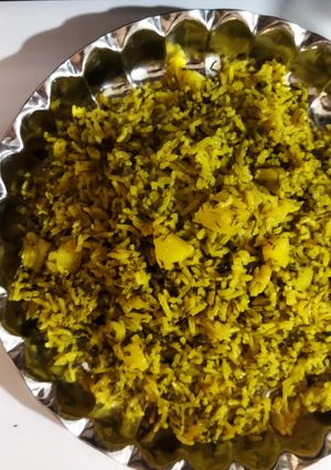 عکسی از دستور دمی شوید و سیب زمینی