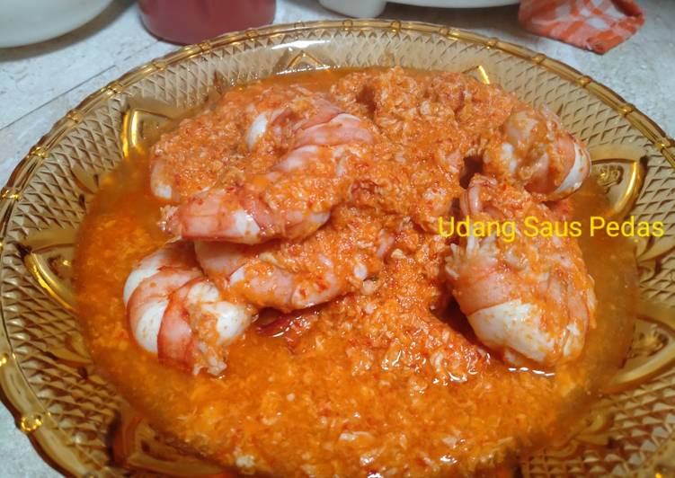 Resep 16. Udang Saus Pedas, Bisa Manjain Lidah