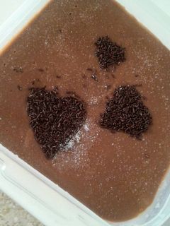 Una foto de Tarta de flan y chocolate