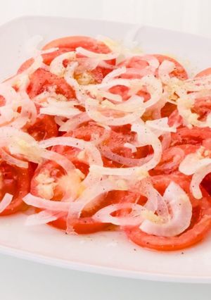 Una foto de Ensalada de tomate