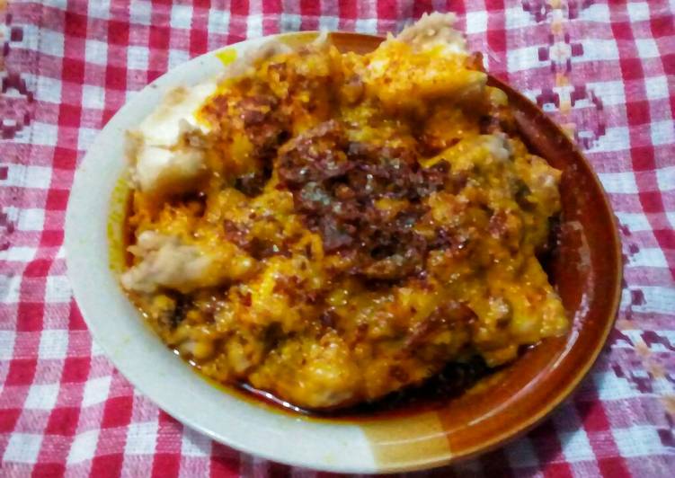 Steps to Make Quick Beans and yam pudding with onion sauce