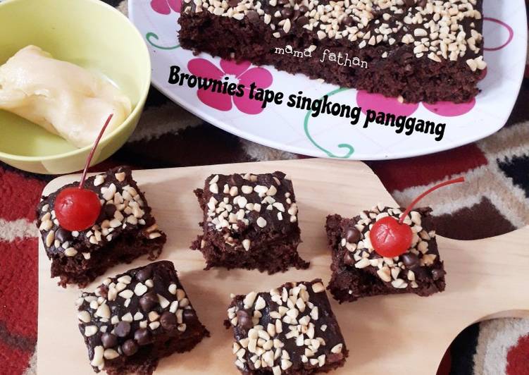 6 Resep: Brownies tape singkong panggang Anti Gagal