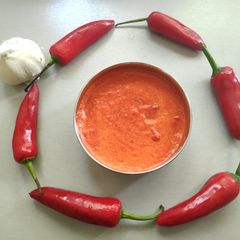 A picture of Fresh Red Chilli Chutney 🌶️.