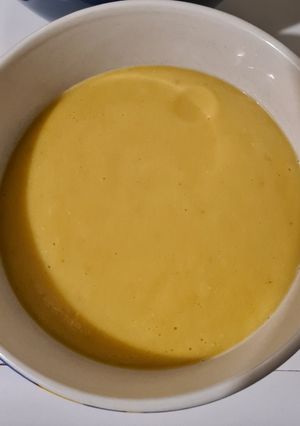 Une photo de Velouté lentilles corail et carottes