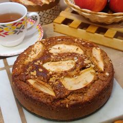 A picture of Almond Apple Cake.
