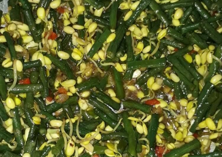 Resep Oseng Kacang panjang dan Kecambah Kedelai Anti Gagal