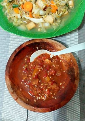 Foto resep Sambel terasi tomat seger