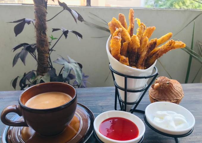 Crispy and spicy finger chips 🍟