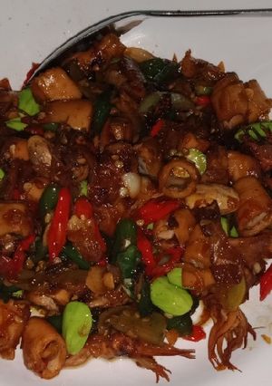 Foto resep Cumi asin pete