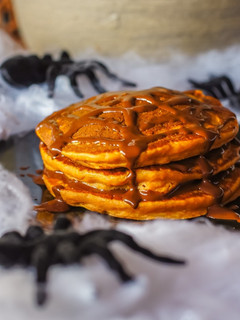 Una foto de Tortitas de boniato Halloween
