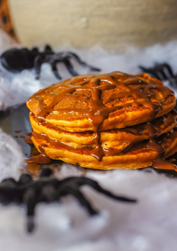 Una foto de Tortitas de boniato Halloween
