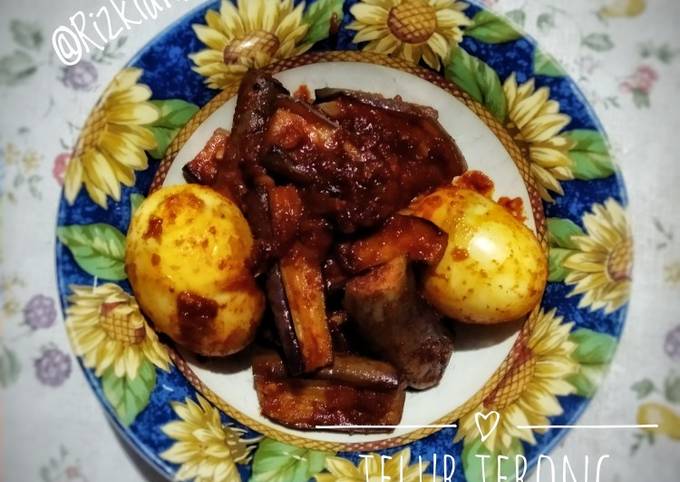 Anti Ribet, Membuat Telur Terong Balado Pedas Manis Rumahan