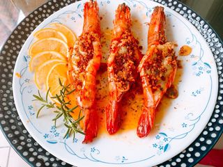 奶油蒜香大明蝦
