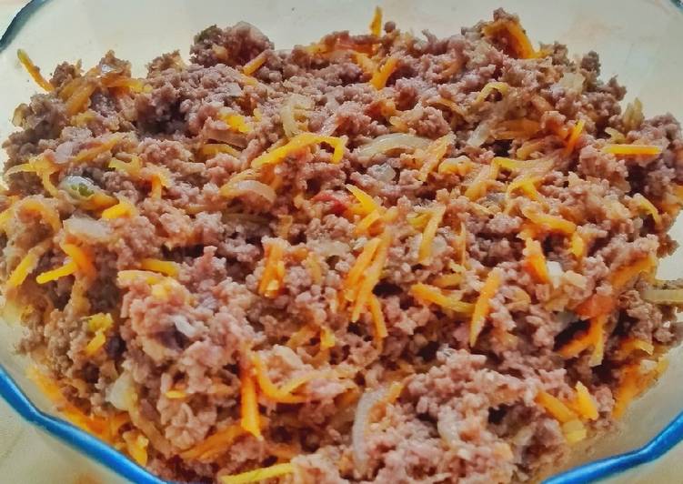 Easiest Way to Prepare Super Quick Homemade Carne moída com cenoura