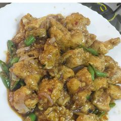 A picture of Sweet and sour dry chicken.