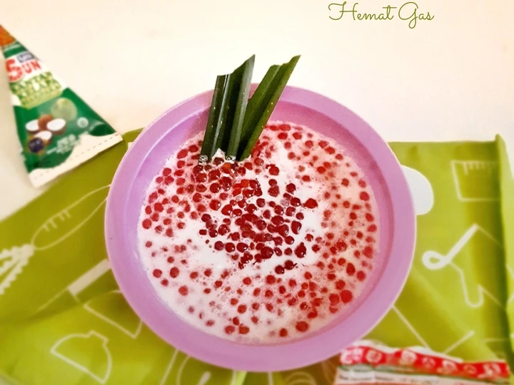 Cara Gampang Menyiapkan Resep 673. Bubur Sagu Mutiara Hemat Gas yang Enak Banget Anti Ribet, Sempurna