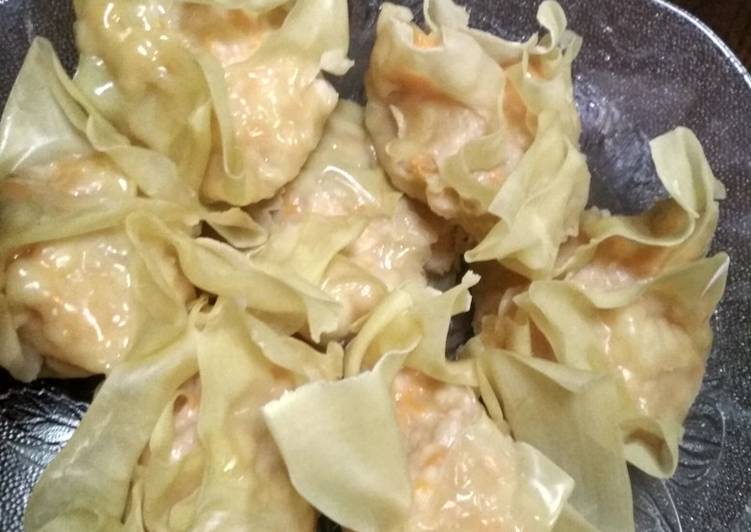 Cara Gampang Menyiapkan Dimsum Siomay Ayam Udang Males Masak Tanpa Cetakan Tanpa Blender, Lezat