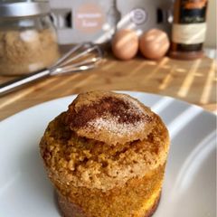 A picture of Pumpkin, Oat & Cinnamon Muffins!.