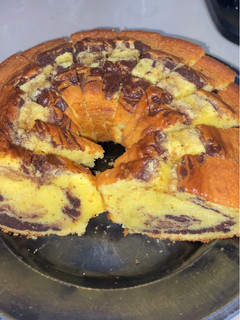 Foto resep 08). Bolu Mentega /cake marmer jadul (khas Manado)