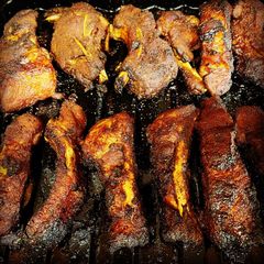 A picture of Instant Pot/Air Fryer Baby Back Ribs.