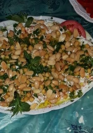 صورة لوصفة تسقيه بالحمص