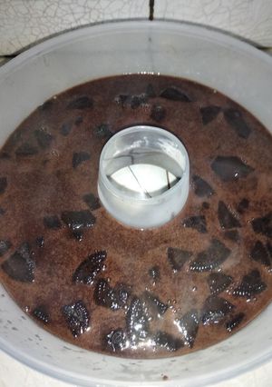 Foto resep Puding coklat oreo simpel