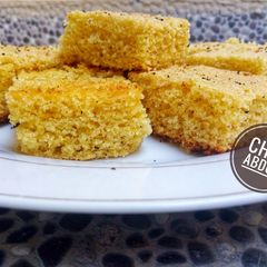 A picture of Semovita cake.