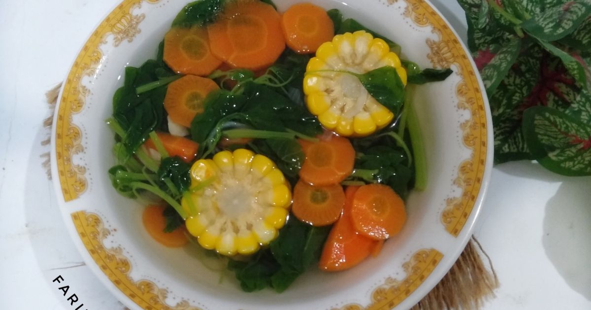 Bening Bayam Wortel Jagung ala Heni