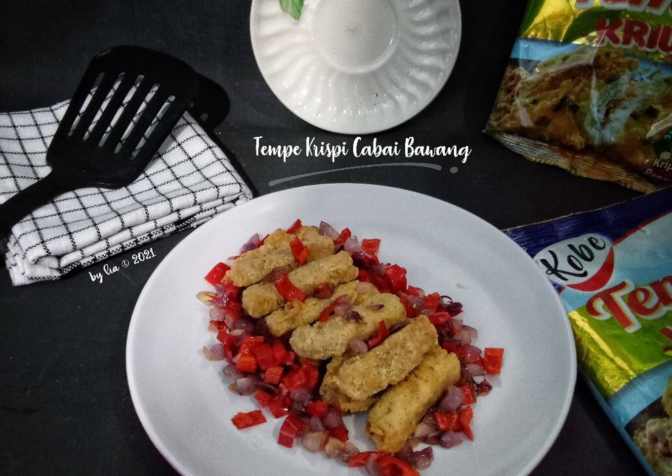 Tempe Krispi Cabai Bawang (with Kobe)