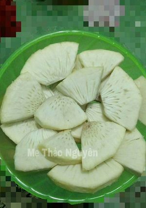 Hình của món Trái Sakê Hấp.