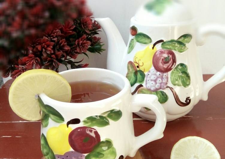 makanan Honey Lemon Tea / Teh Lemon Madu Anti Gagal