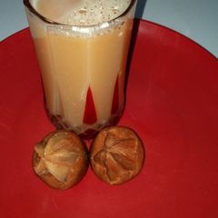 A picture of African star friut juice (agbalumo).
