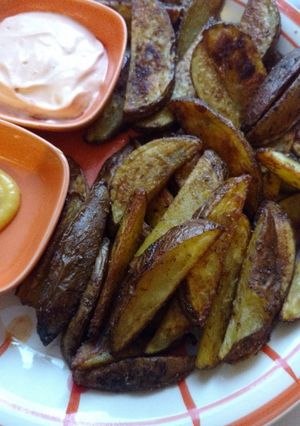 Una foto de Papas rústicas al horno
