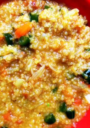A picture of Savoury Daliya halwa.