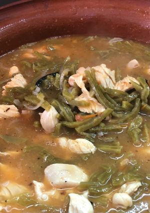 Una foto de Fajitas de Pollo con Nopalitos a la Sonorense