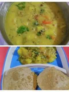 உருளைக்கிழங்கு பட்டாணி மசால் (Urulaikilanku pattani masal recipe in tamil) செய்முறை முக்கிய புகைப்படம்