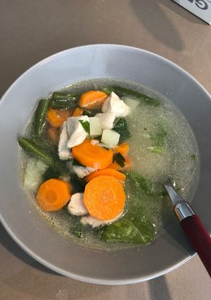 Foto resep Sop ayam dan sayur segar