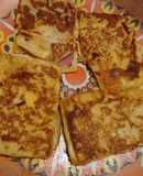 Tostada francesa de sándwich de miga