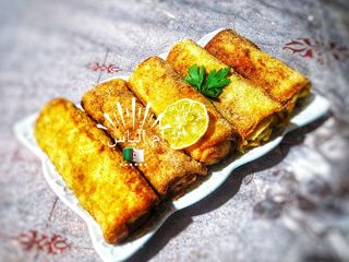 سجائر الكريب المقلية باللحم المفروم