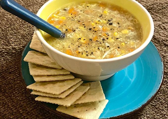 Simple Way to Make Homemade Chicken-corn soup