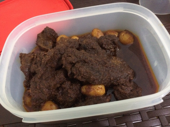 Cara Buat 3. Rendang Daging &amp;amp; Kentang Yang Sederhana