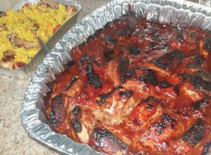 Una foto de Costillas en salsa barbacoa