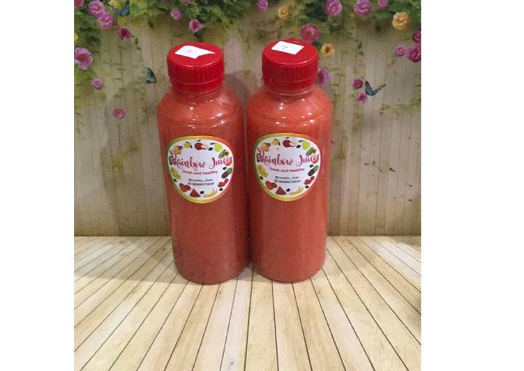 Cara memasak Diet Juice Ambarella (Kedondong) Cranberry Carrot nikmat